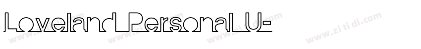 Loveland Personal U字体转换
